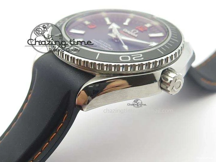 0327 Planet Ocean SS Bp Maker 45mm Black Bezel Orange Numbers On Black Rubber Strap A Popular 8220